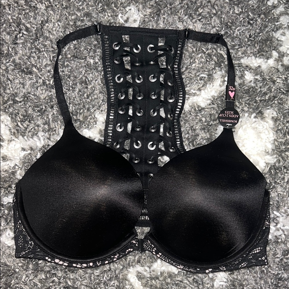 NWT Victoria’s Secret Bombshell Black Women's Bra